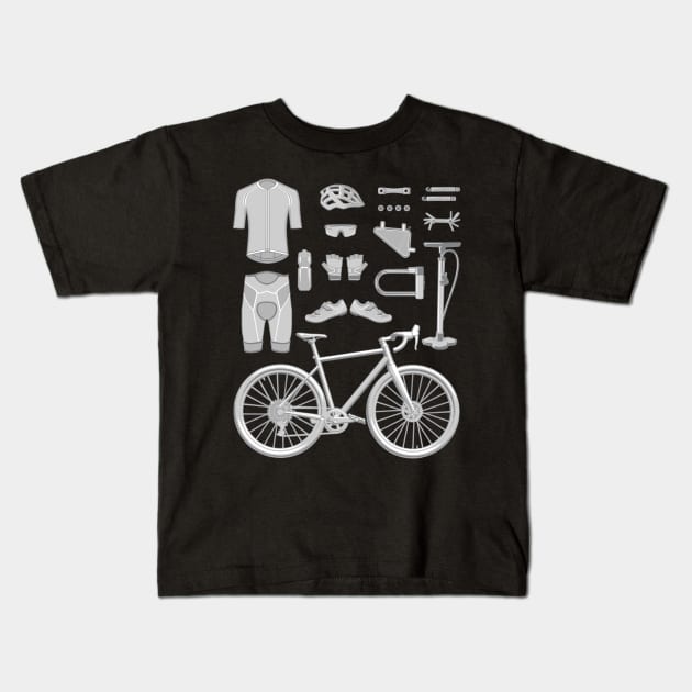 Bike Life Stuff Kids T-Shirt by zomboy